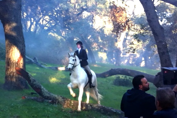 Alisa Riding Horse on Chuck